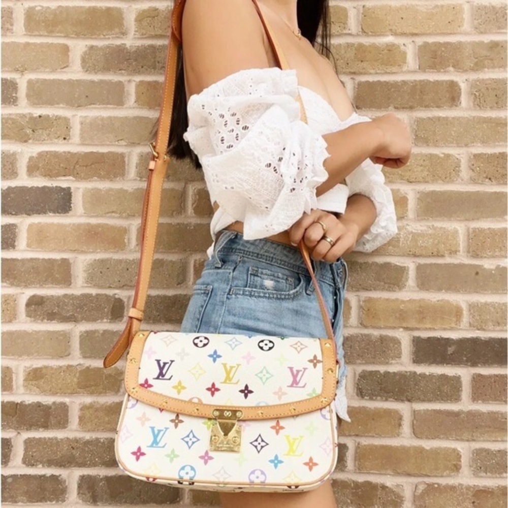 ๐โจ COLLECTABLE โจ๐ MULTICOLOR CROSSBODY LOUIS VUITTON SOLOGE - Picture 1 of 15